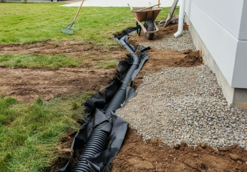 Completed Drainage Setup